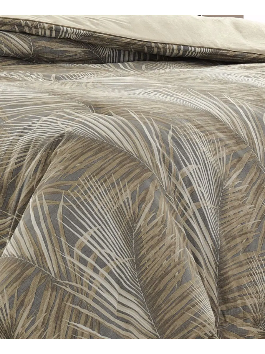 Двусторонний комплект постельного белья Raffia Palms, размер King Tommy Bahama Home — изображение 5 из 6, коричневый