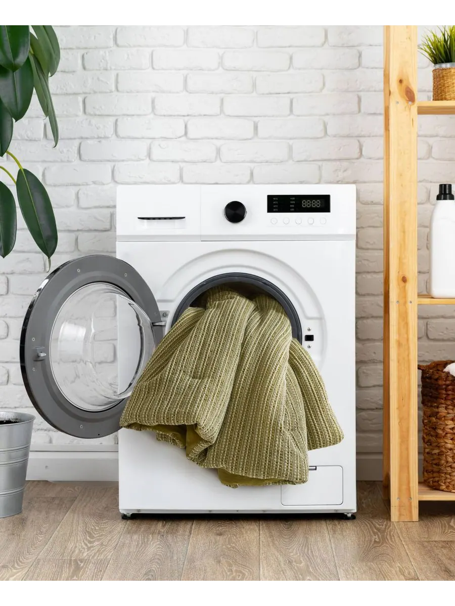 Комплект постельного белья Lyon Waffle Washed из 3 предметов, размер Full/Queen Woolrich — изображение 7 из 10, зеленый