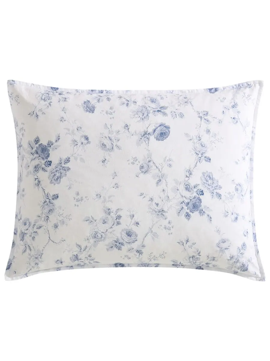 Комплект постельного белья Belinda Cotton, двусторонний, 2 предмета, размер Twin Laura Ashley — изображение 9 из 10, синий