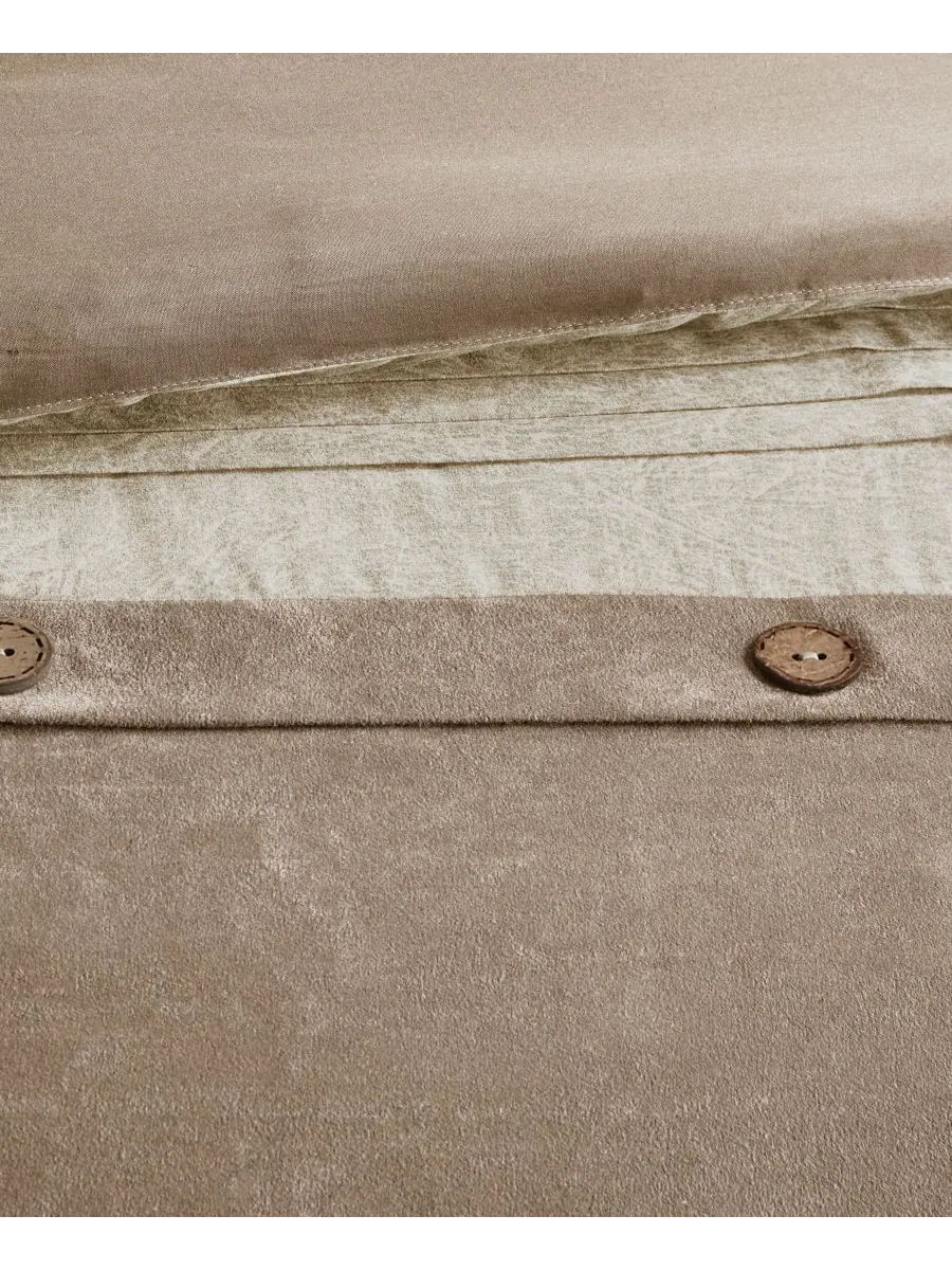 Комплект постельного белья Boone Microsuede из 7 предметов, размер King Madison Park — изображение 6 из 10, бежевый