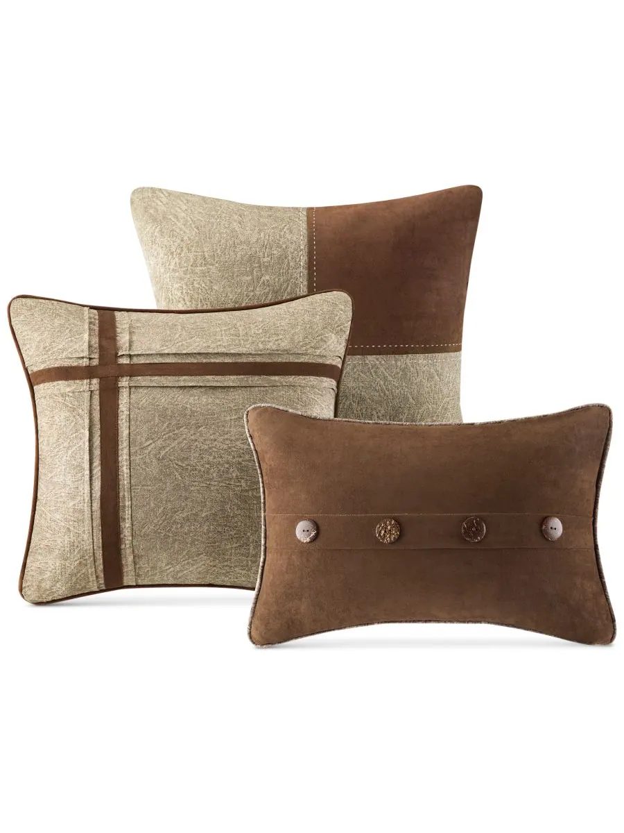 Комплект постельного белья Boone Microsuede из 7 предметов, размер King Madison Park — изображение 6 из 6, коричневый