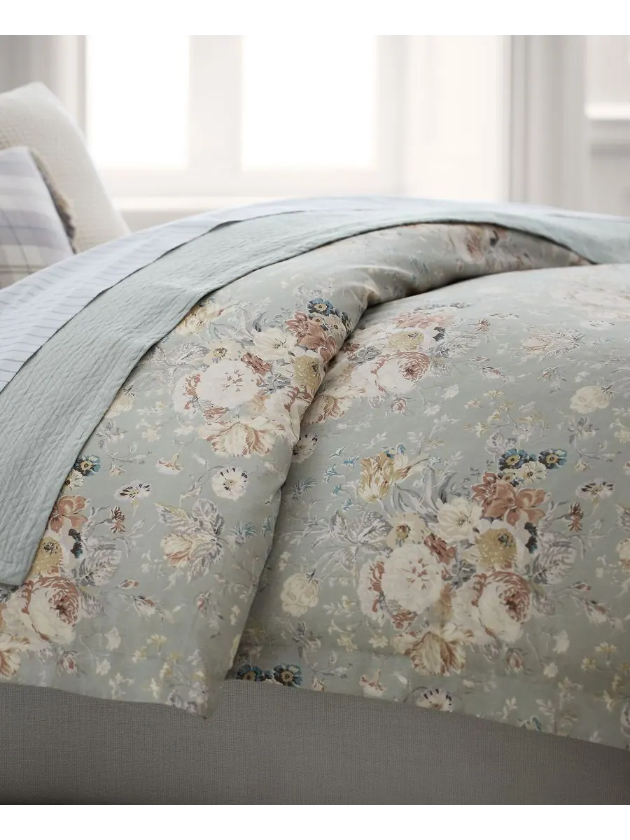 Комплект постельного белья gwynne floral, 3 предмета, размер king. Lauren Ralph Lauren — изображение 2 из 9, шалфейный