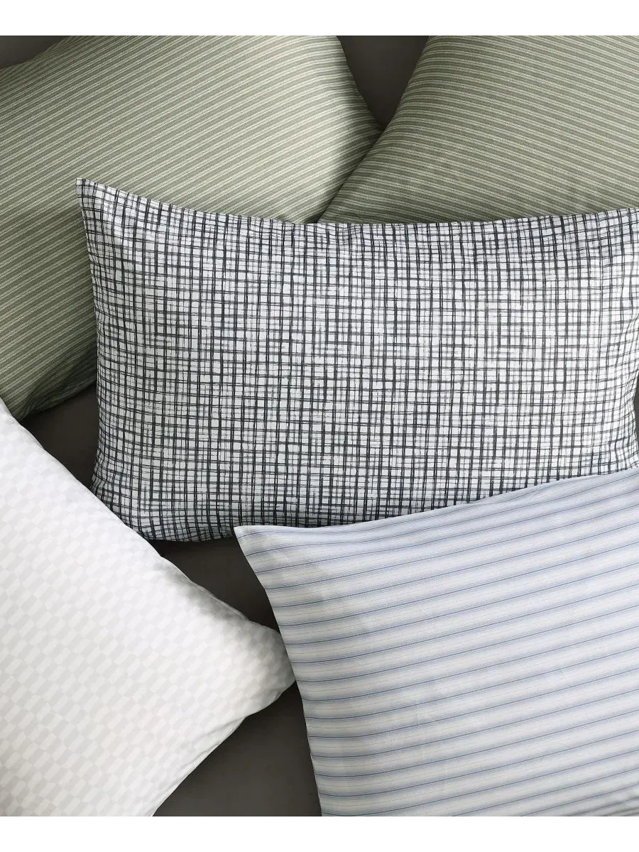 Комплект постельного белья Twill Stripe Texture Microfiber 4-Pc., Queen Kenneth Cole New York — изображение 7 из 7, мох