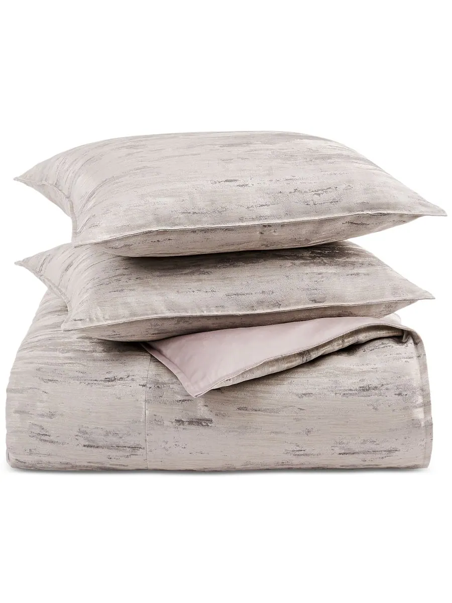 Комплект постельного белья Impasto Stone из 3 предметов, размер King, Hotel Collection — изображение 4 из 6, серый