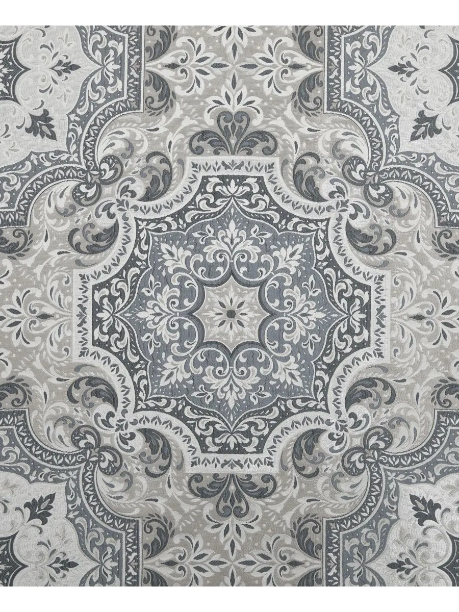 Комплект постельного белья Lisbon Damask из 3 предметов, размер Full/Queen Royal Court — изображение 4 из 5, серый