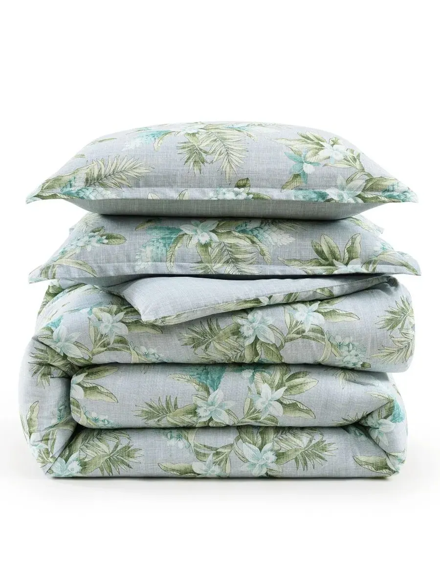 Комплект стеганого одеяла с пододеяльником и наволочками Floral Enchantment Cotton Reversible 3-Pc — изображение 7 из 8