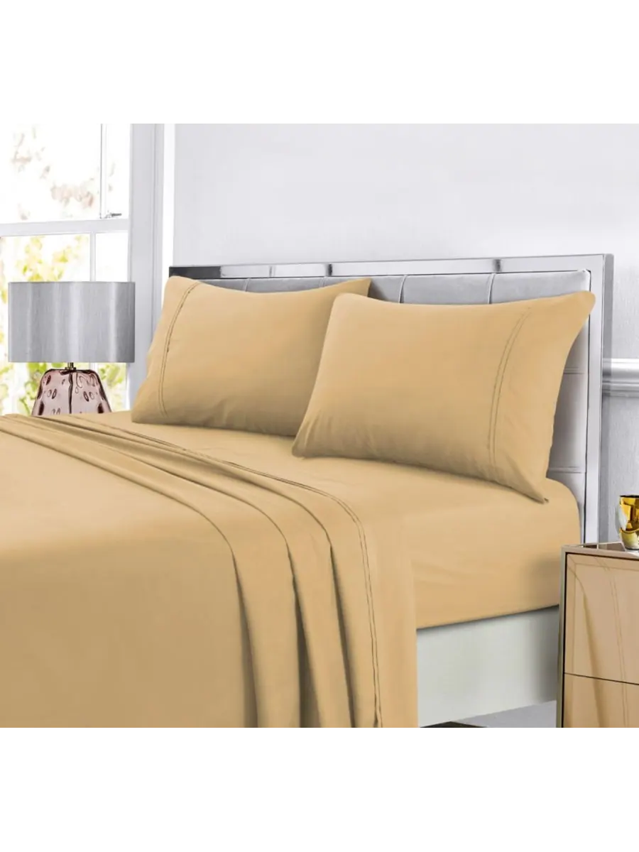Комплект постельного белья Super Soft Solid Easy-Care Extra Deep Pocket, Twin XL, однотонный, очень