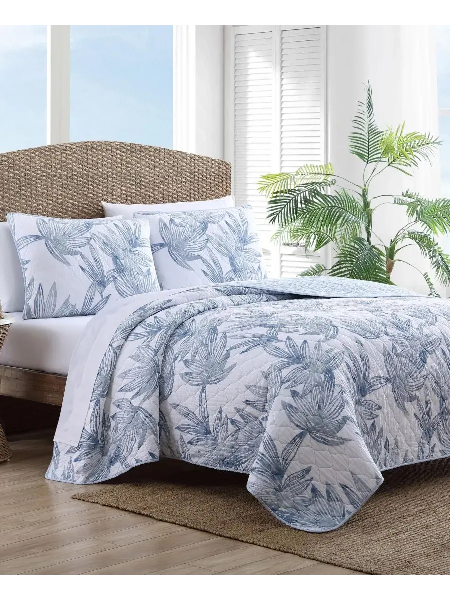 Кайо двусторонний, 2 шт. Комплект одеял, Твин Tommy Bahama Home — изображение 1 из 8, синий