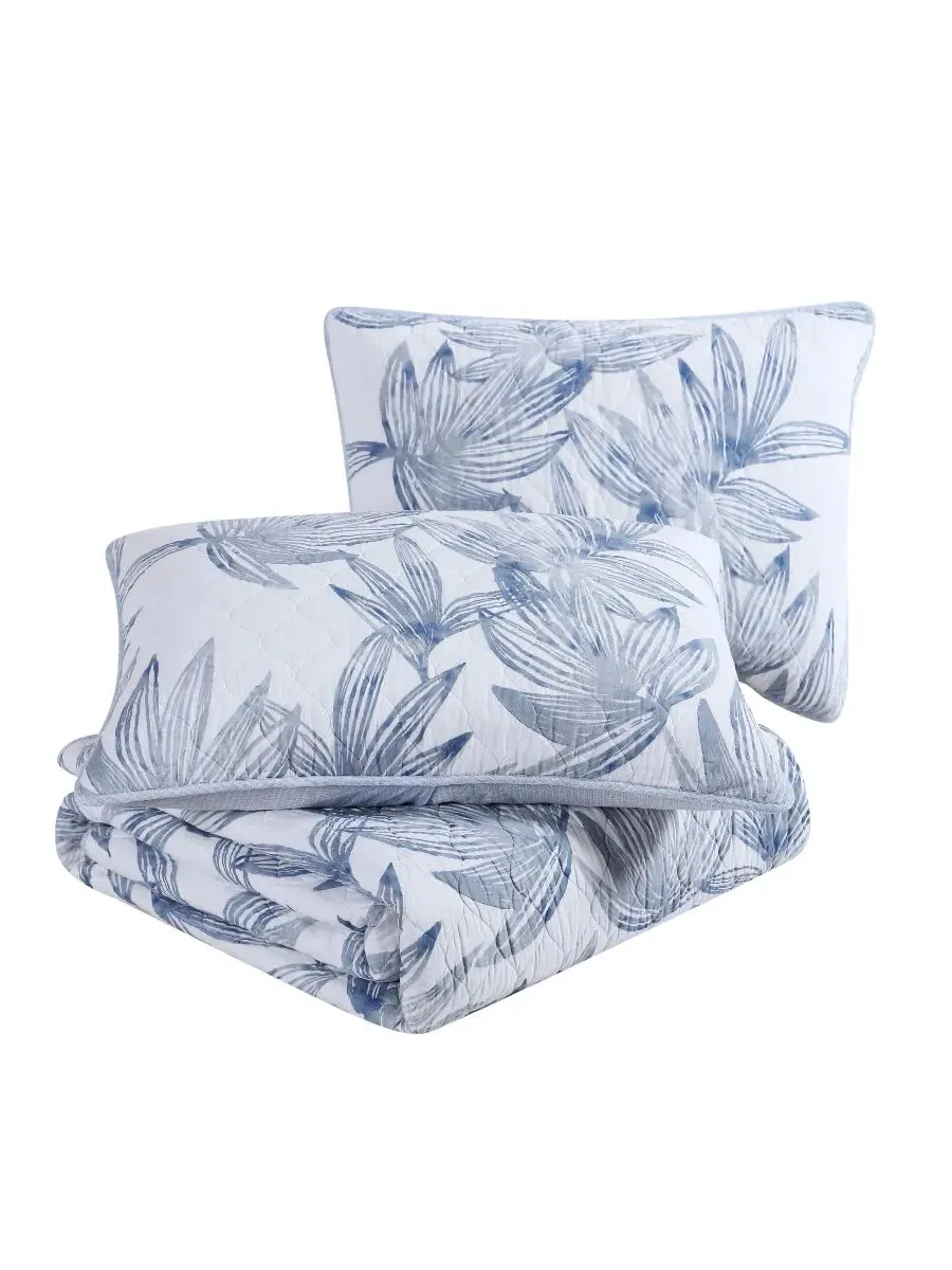 Кайо двусторонний, 2 шт. Комплект одеял, Твин Tommy Bahama Home — изображение 6 из 8, синий