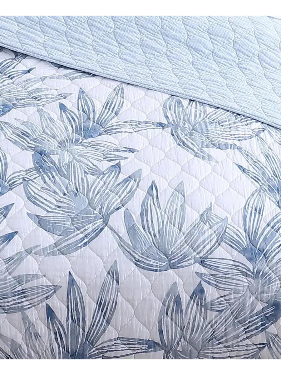 Кайо двусторонний, 2 шт. Комплект одеял, Твин Tommy Bahama Home — изображение 8 из 8, синий