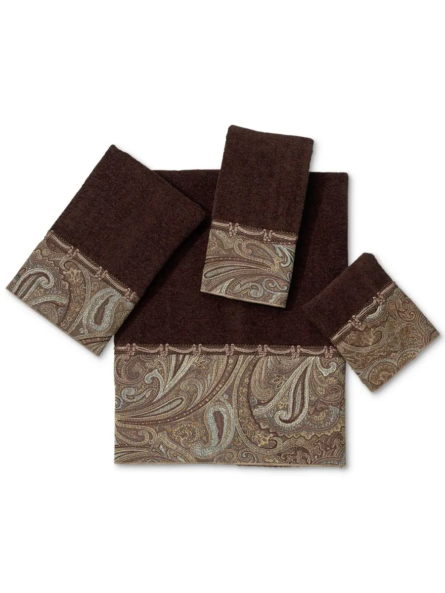 Банное полотенце bradford paisley swirls из хлопка, 27 x 50 дюймов. Avanti — изображение 1 из 1, ява