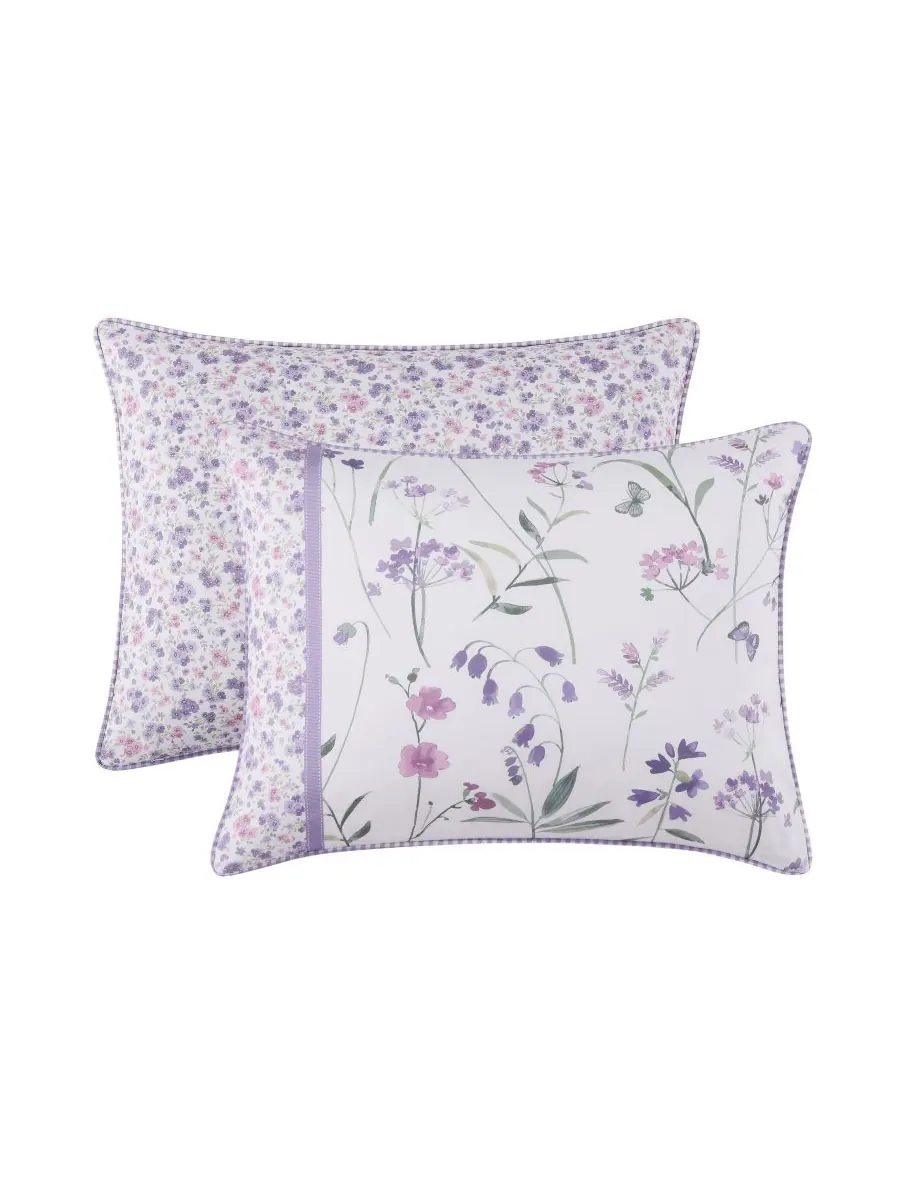 Комплект постельного белья Nola Floral из 4 предметов, размер Full Royal Court — изображение 2 из 6, фиолетовый