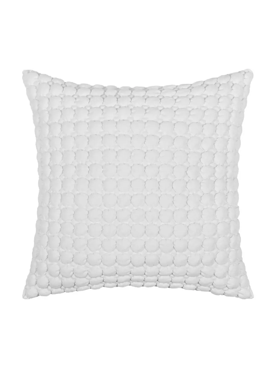 Стеганая наволочка "Bold Cloud Puff", европейский стиль J by J Queen, White, European Sham