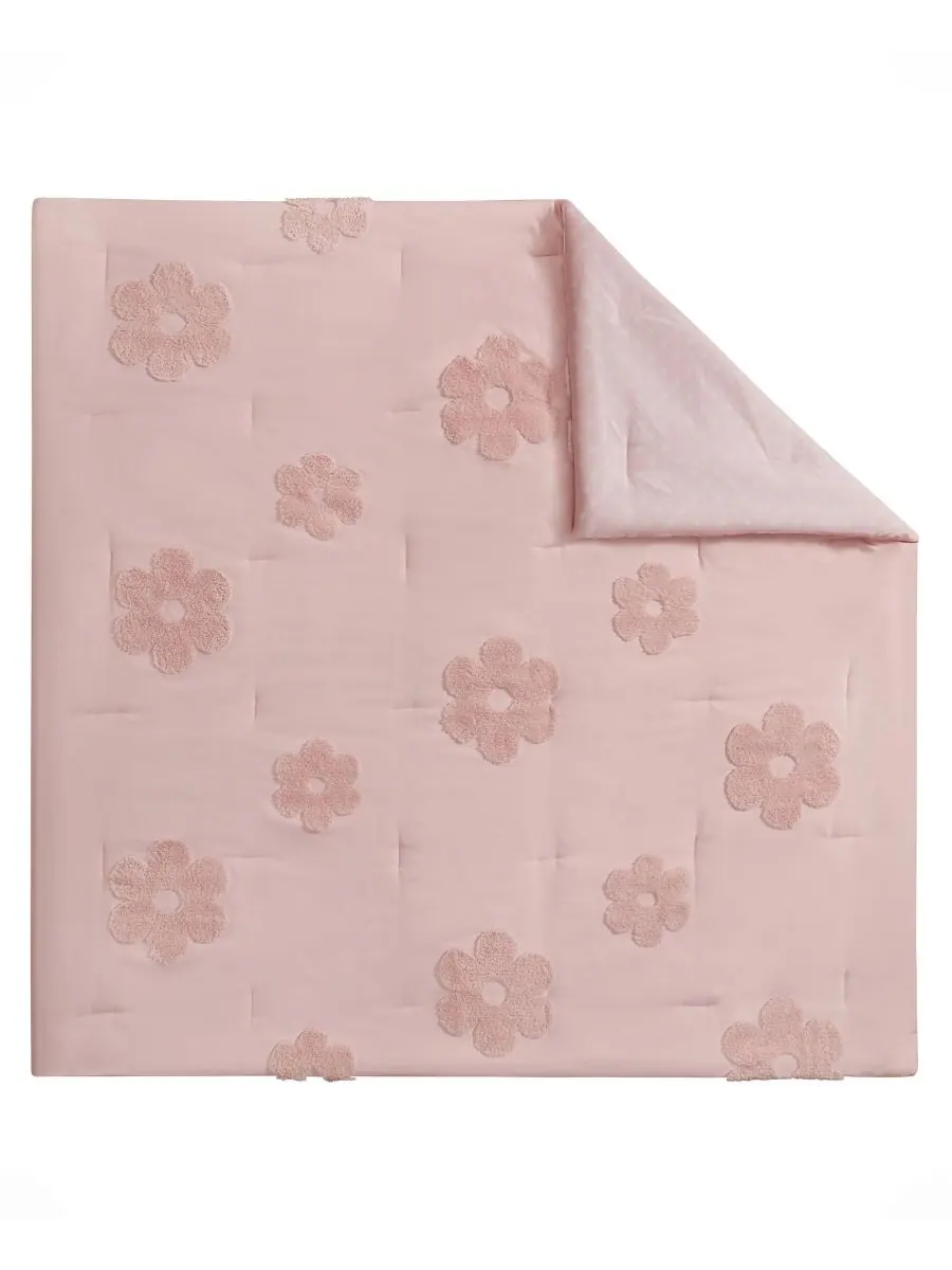 Комплект постельного белья Intelligent Design Gracie Floral Reversible из 4 предметов, размер — изображение 8 из 10, розовый
