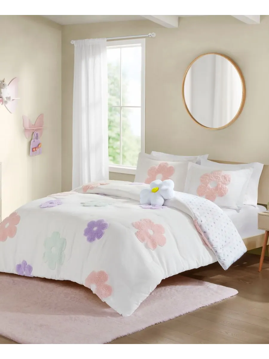 Комплект постельного белья Intelligent Design Gracie Floral Reversible из 4 предметов, размер — изображение 5 из 10