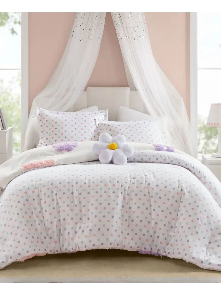 Комплект постельного белья Intelligent Design Gracie Floral Reversible из 4 предметов, размер — изображение 3 из 10