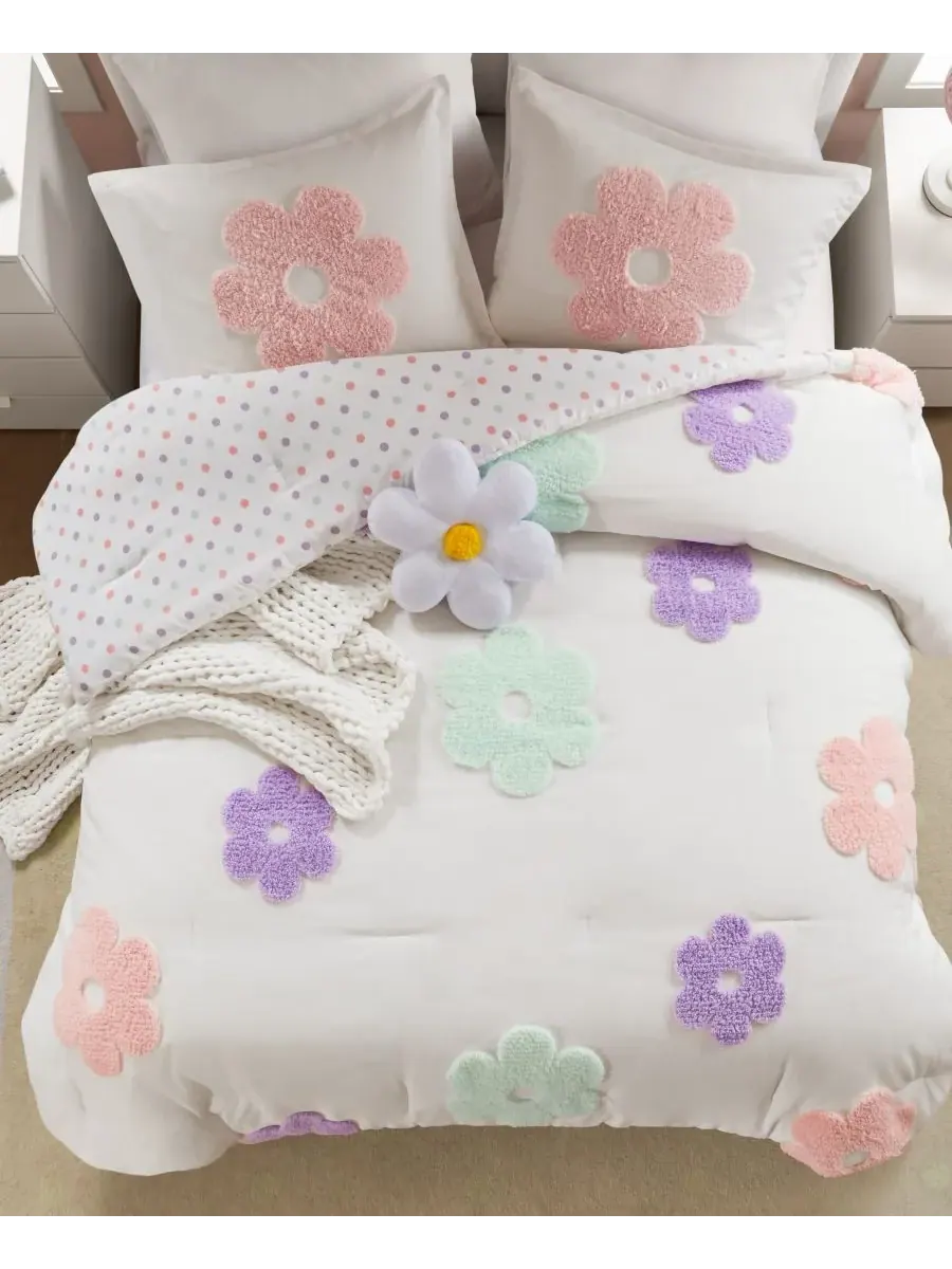 Комплект постельного белья Intelligent Design Gracie Floral Reversible из 4 предметов, размер — изображение 4 из 10