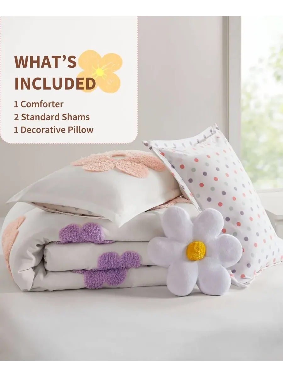 Комплект постельного белья Intelligent Design Gracie Floral Reversible из 4 предметов, размер — изображение 5 из 10