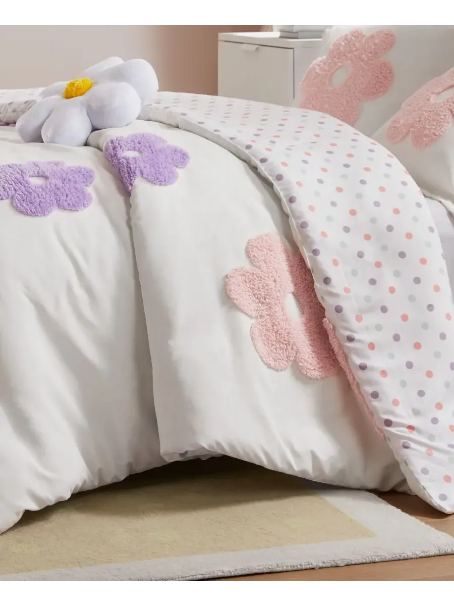 Комплект постельного белья Intelligent Design Gracie Floral Reversible из 4 предметов, размер — изображение 7 из 10