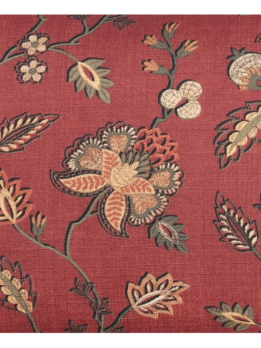 Комплект постельного белья Bari Jacobean из 3 предметов, размер Full/Queen Royal Court — изображение 2 из 4, красный
