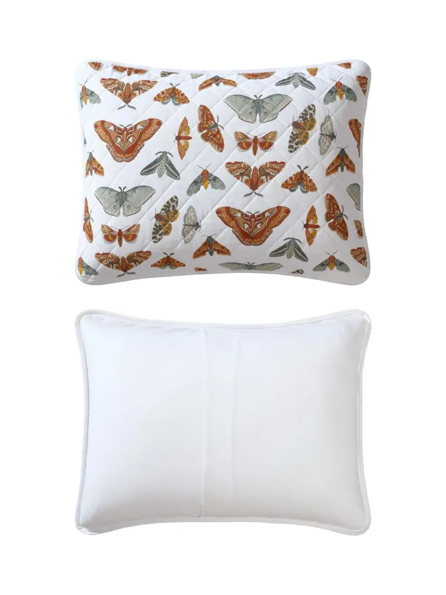 Комплект постельного белья Wilford Butterfly из хлопка, двусторонний, 3 предмета, размер King Eddie — изображение 7 из 8