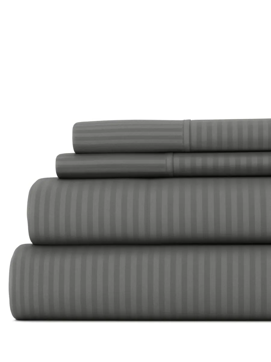 Комплект постельного белья Expressed In Embossed Striped из 3 предметов, размер Twin Ienjoy Home