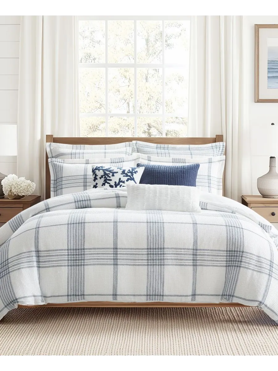 Комплект постельного белья Home Waffle Plaid из 3 предметов, размер King Levtex