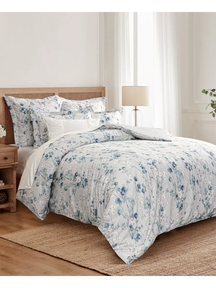Двусторонний комплект постельного белья Florina из 2 предметов, размер Twin/Twin XL Levtex — изображение 1 из 5, синий