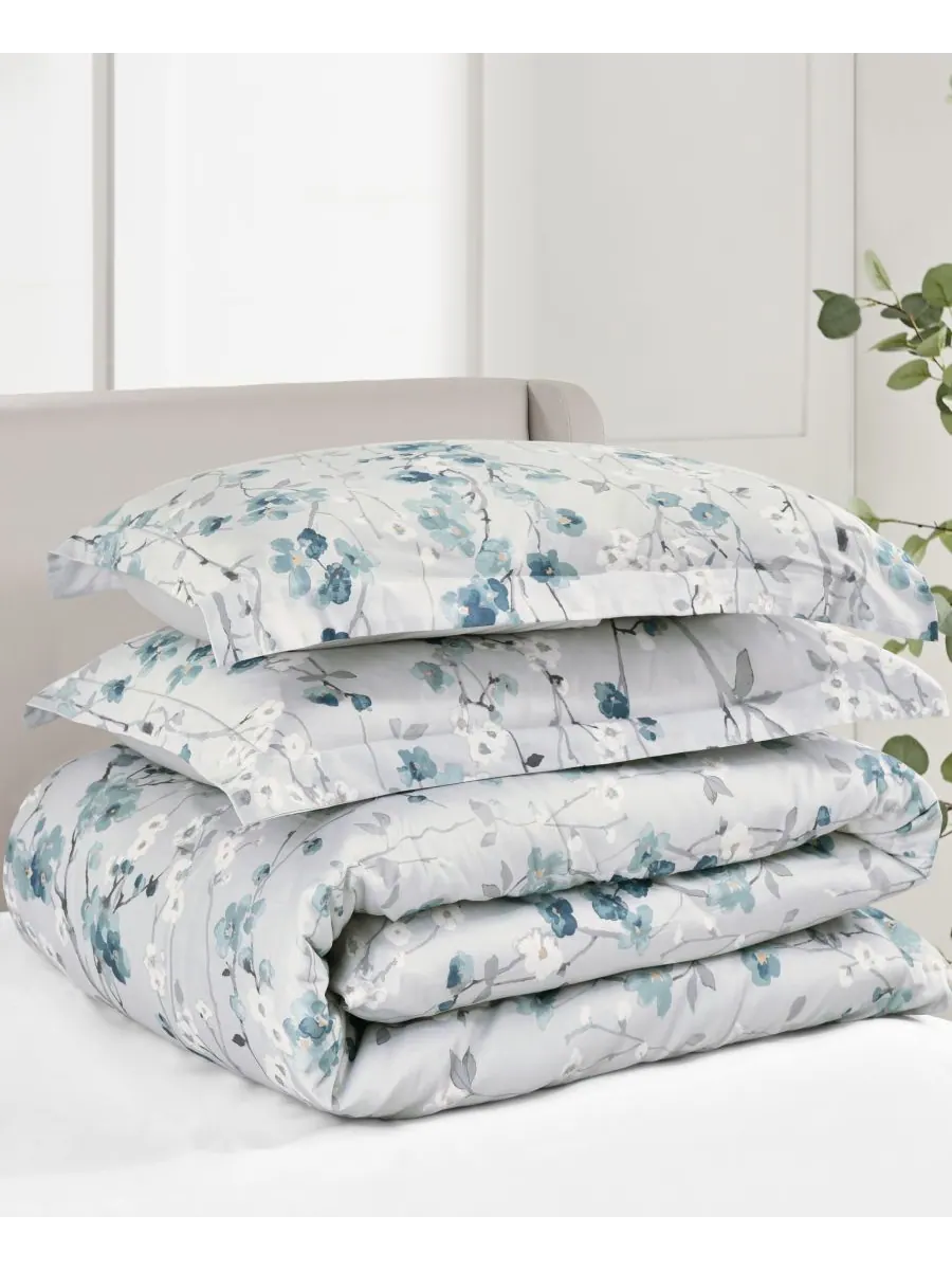 Двусторонний комплект постельного белья Florina из 2 предметов, размер Twin/Twin XL Levtex — изображение 4 из 5, синий