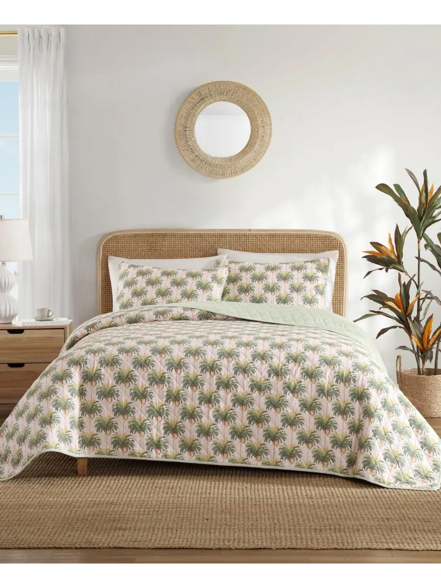 Комплект постельного белья Tommy Bahama Santiago из хлопка, двусторонний, 2 предмета, размер Twin — изображение 1 из 8