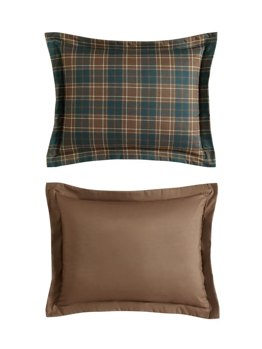 Комплект постельного белья Huntley Plaid Microfiber из 2 предметов, размер Twin Eddie Bauer — изображение 8 из 8, коричневый
