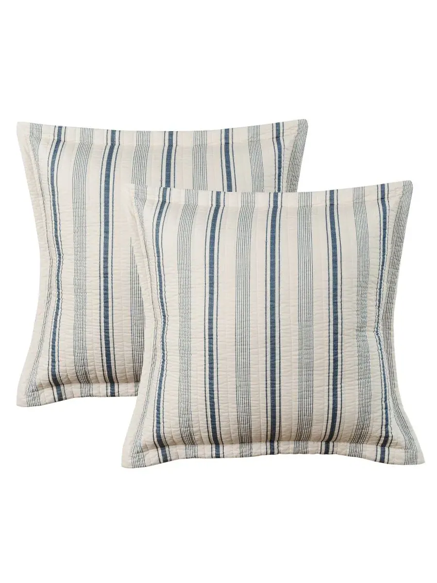 Наволочка для подушки Royce 2-Piece Sham Set, European Levtex Home — изображение 1 из 4, темно-синий