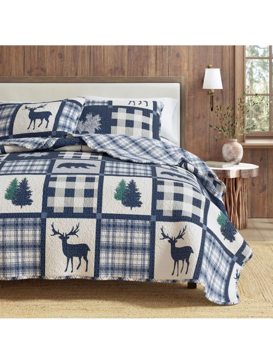 Комплект постельного белья Rustic Lodge All-Season из 3 предметов Linery & Co
