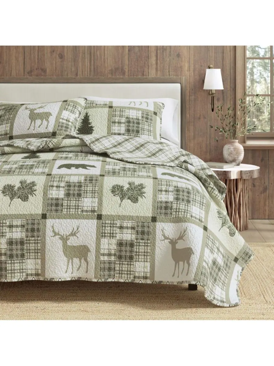 Комплект постельного белья Rustic Lodge All-Season из 3 предметов Linery & Co, Stonehurst