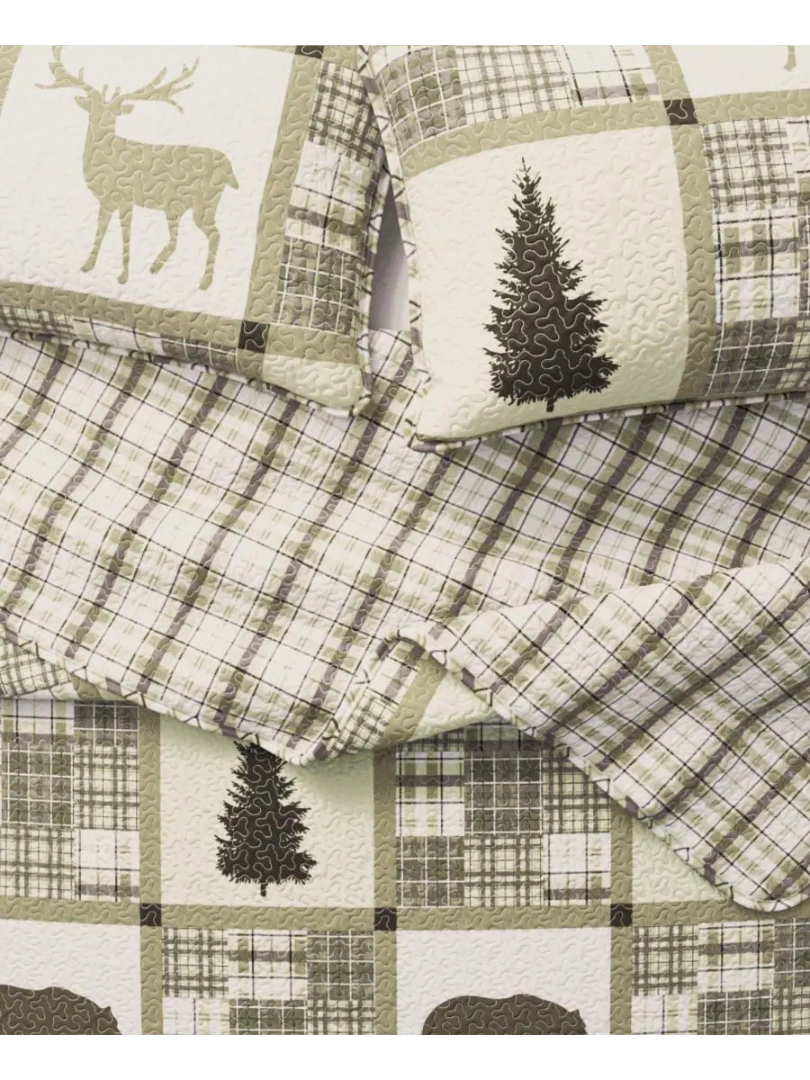 Комплект постельного белья Rustic Lodge All-Season из 3 предметов Linery & Co, Stonehurst — изображение 6 из 10