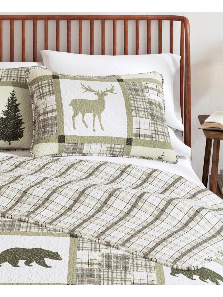 Комплект постельного белья Rustic Lodge All-Season из 3 предметов Linery & Co, Stonehurst — изображение 7 из 10