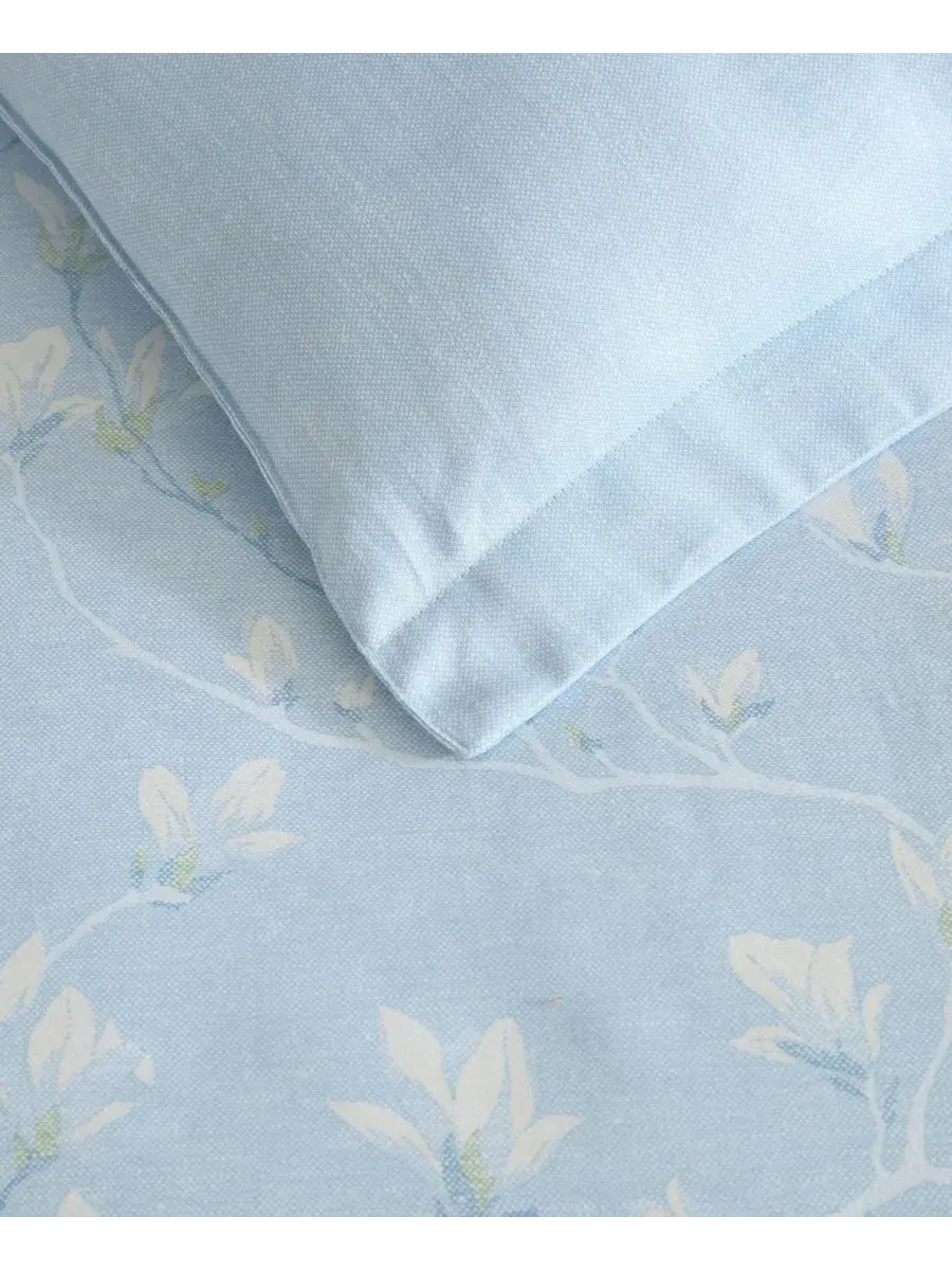 Комплект постельного белья Magnolia Grove, 2 предмета, размер Twin Laura Ashley — изображение 4 из 7, светлый синий