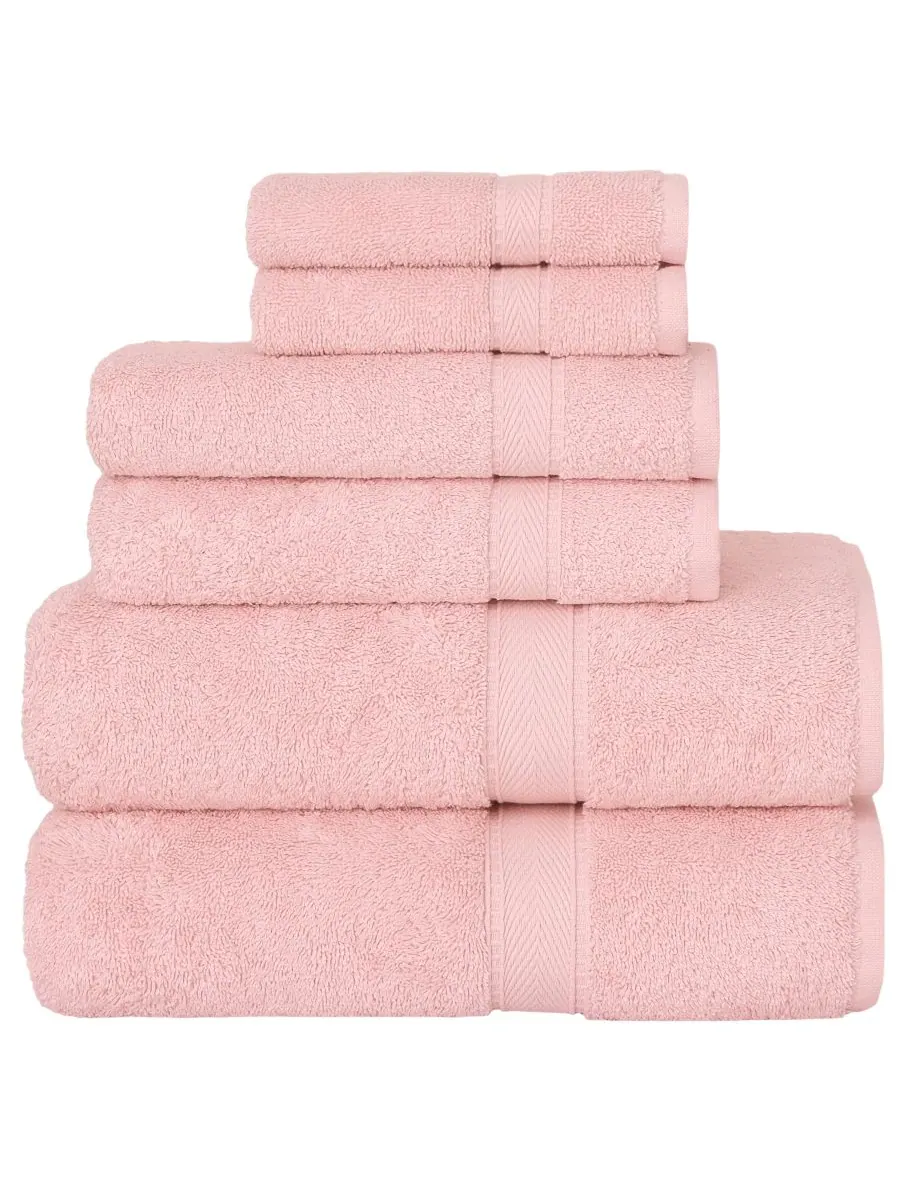 Набор полотенец sinemis terry из 6 предметов. Linum Home — изображение 1 из 8, розовый