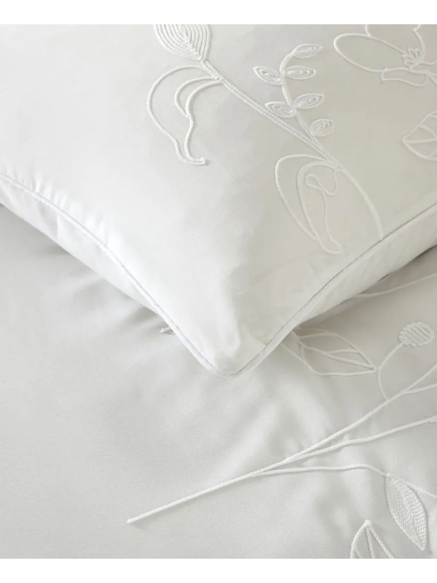 Комплект постельного белья Safina Floral из 7 предметов, размер Queen Stratford Park — изображение 2 из 5, бежевый