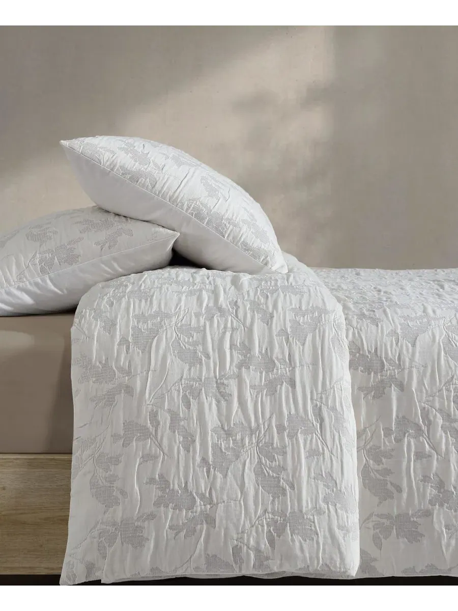 Комплект пододеяльников Cascade Cotton Yarn-Dyed Duvet Cover Set Calvin Klein — изображение 4 из 8, слоновая кость/серый
