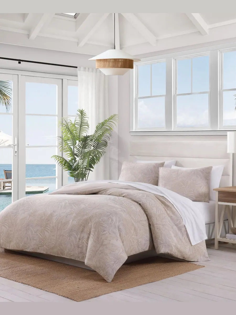 Комплект постельного белья Tommy Bahama Jungle Palms из хлопка, 3 предмета, размер Full/Queen Tommy — изображение 2 из 10
