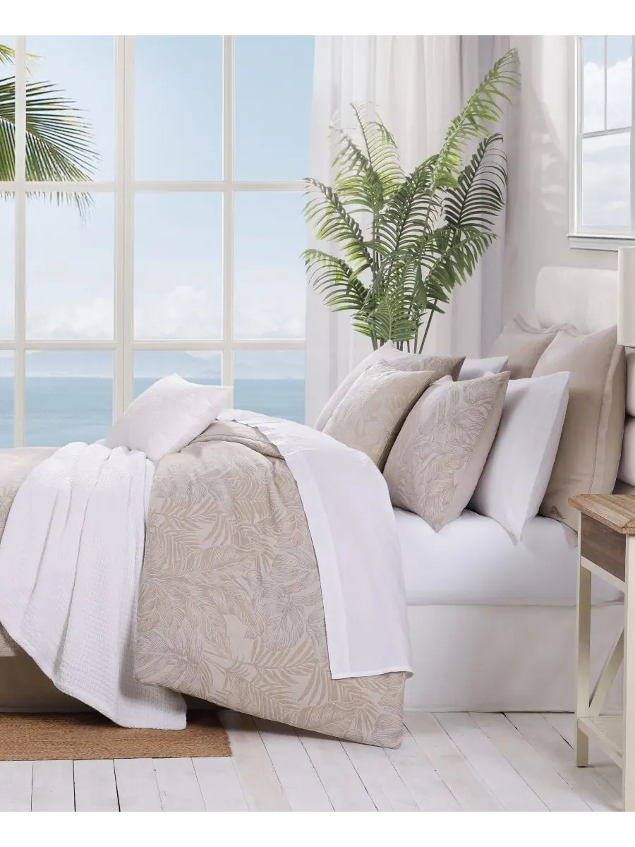 Комплект постельного белья Tommy Bahama Jungle Palms из хлопка, 3 предмета, размер Full/Queen Tommy — изображение 5 из 10