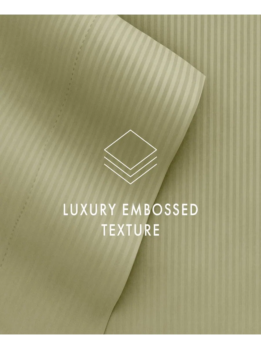 Комплект постельного белья Expressed In Embossed Striped из 4 предметов, размер Queen Ienjoy Home — изображение 4 из 10