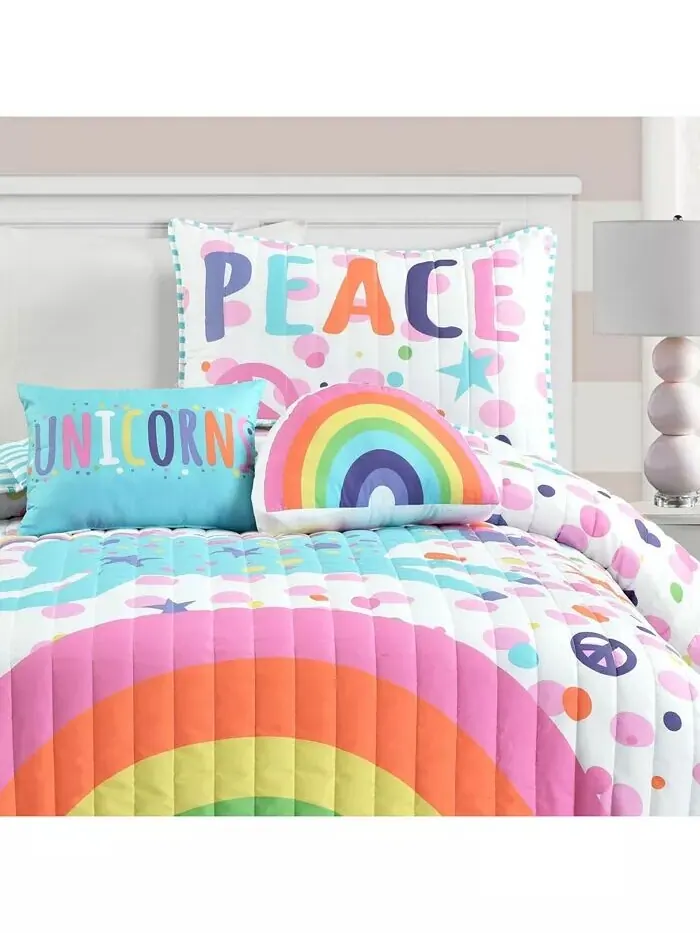 Коллекция постельного белья Lush Decor Unicorn Heart Lush Décor — изображение 5 из 8, белый мульти