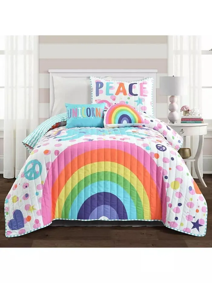 Коллекция постельного белья Lush Decor Unicorn Heart Lush Décor — изображение 7 из 8, белый мульти
