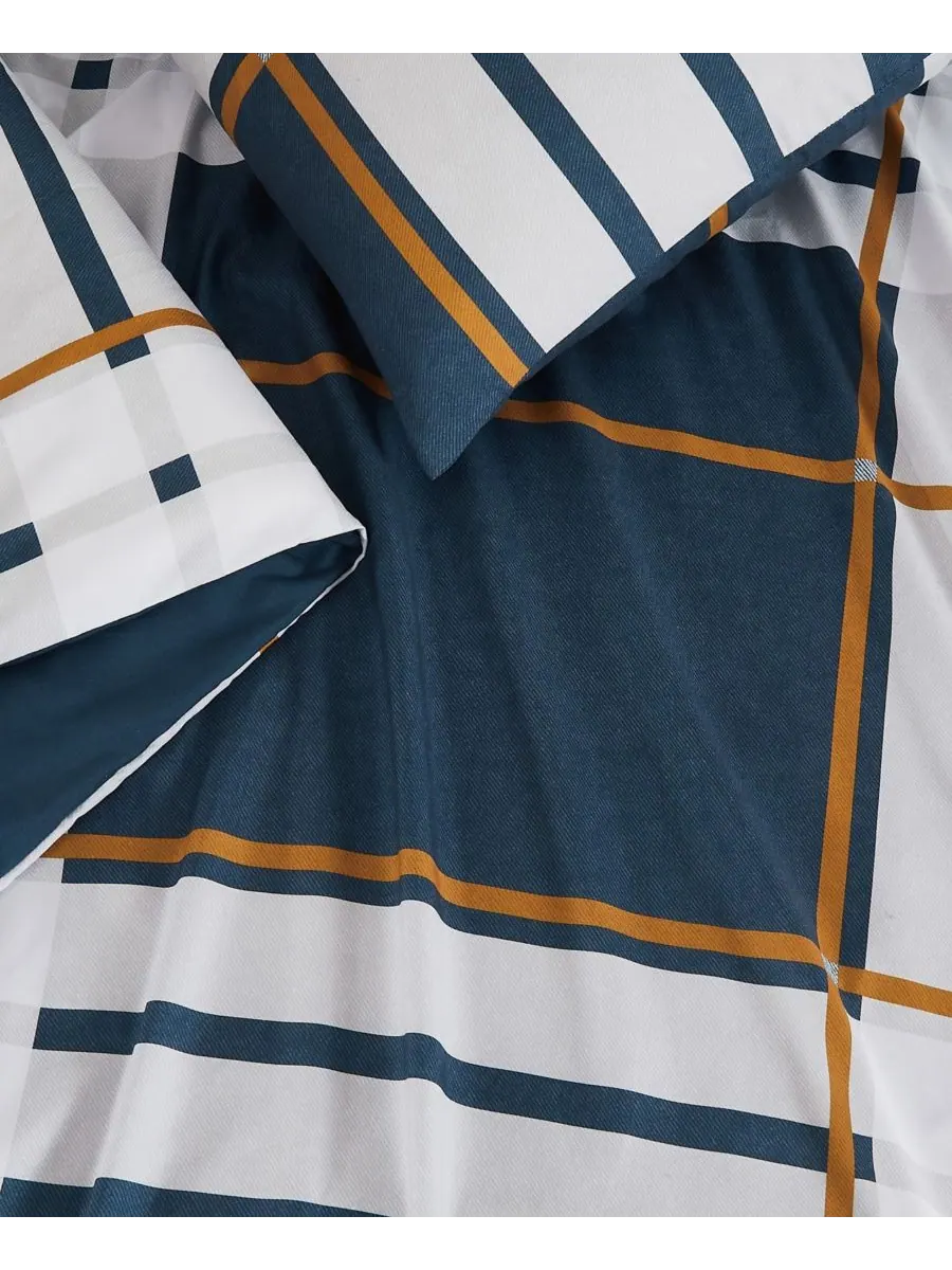Комплект постельного белья Henry Plaid из 3 предметов, размер Full/Queen Truly Soft — изображение 5 из 6, синий