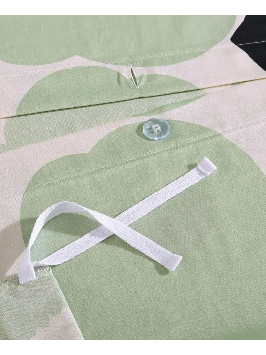 Комплект постельного белья Unikko Cotton, 3 предмета, размер Full/Queen Marimekko — изображение 4 из 10, зеленый