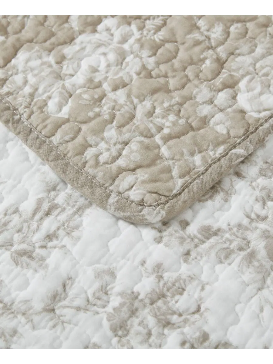 Комплект из двух двусторонних хлопковых стеганых одеял walled garden, размер twin. Laura Ashley — изображение 6 из 9
