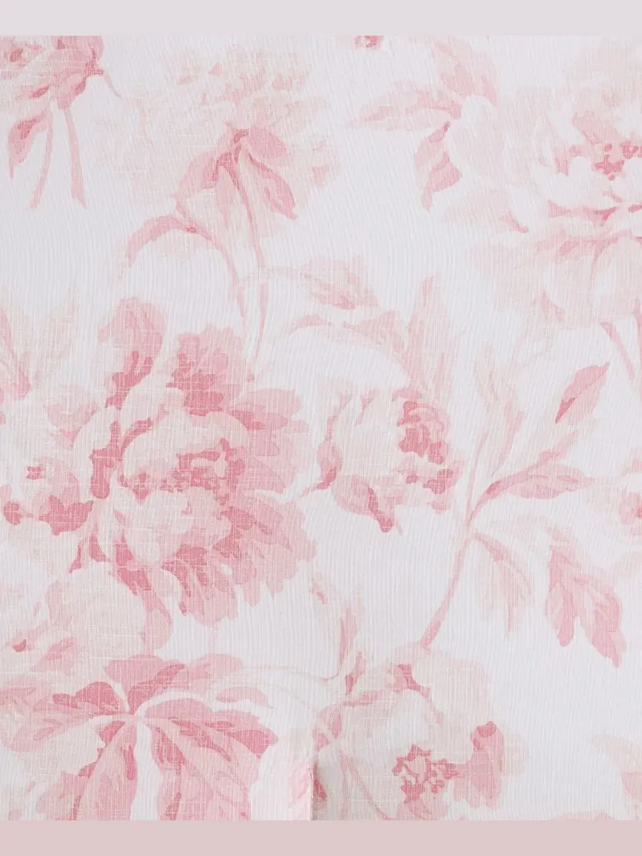 Комплект постельного белья Anja Textured Toile из 3 предметов, размер King Laura Ashley — изображение 5 из 6, розовый