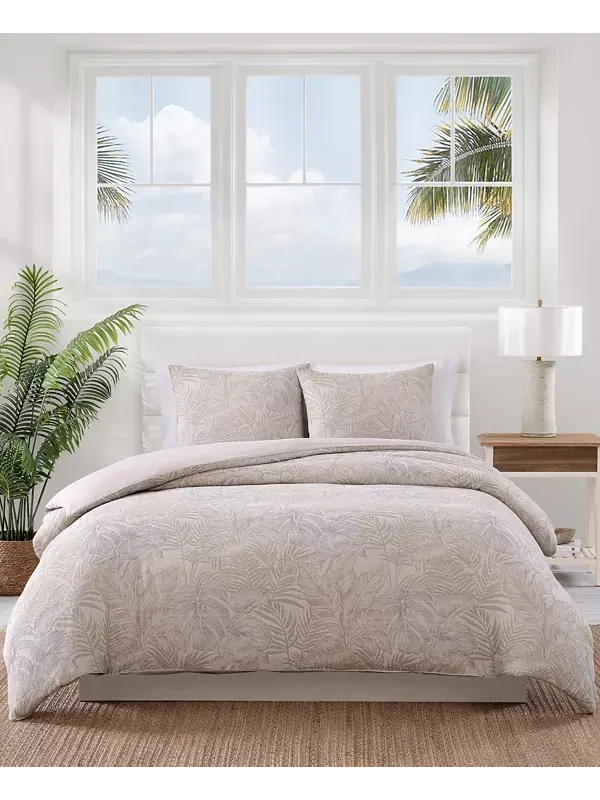 Комплект постельного белья Tommy Bahama Jungle Palms из 3 предметов, размер Queen Tommy Bahama Home — изображение 1 из 4